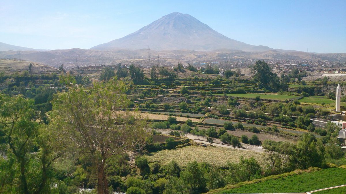 #Arequipa: the city with the most #beautiful main square in #Peru and breath-taking views of #volcano El #Misti.