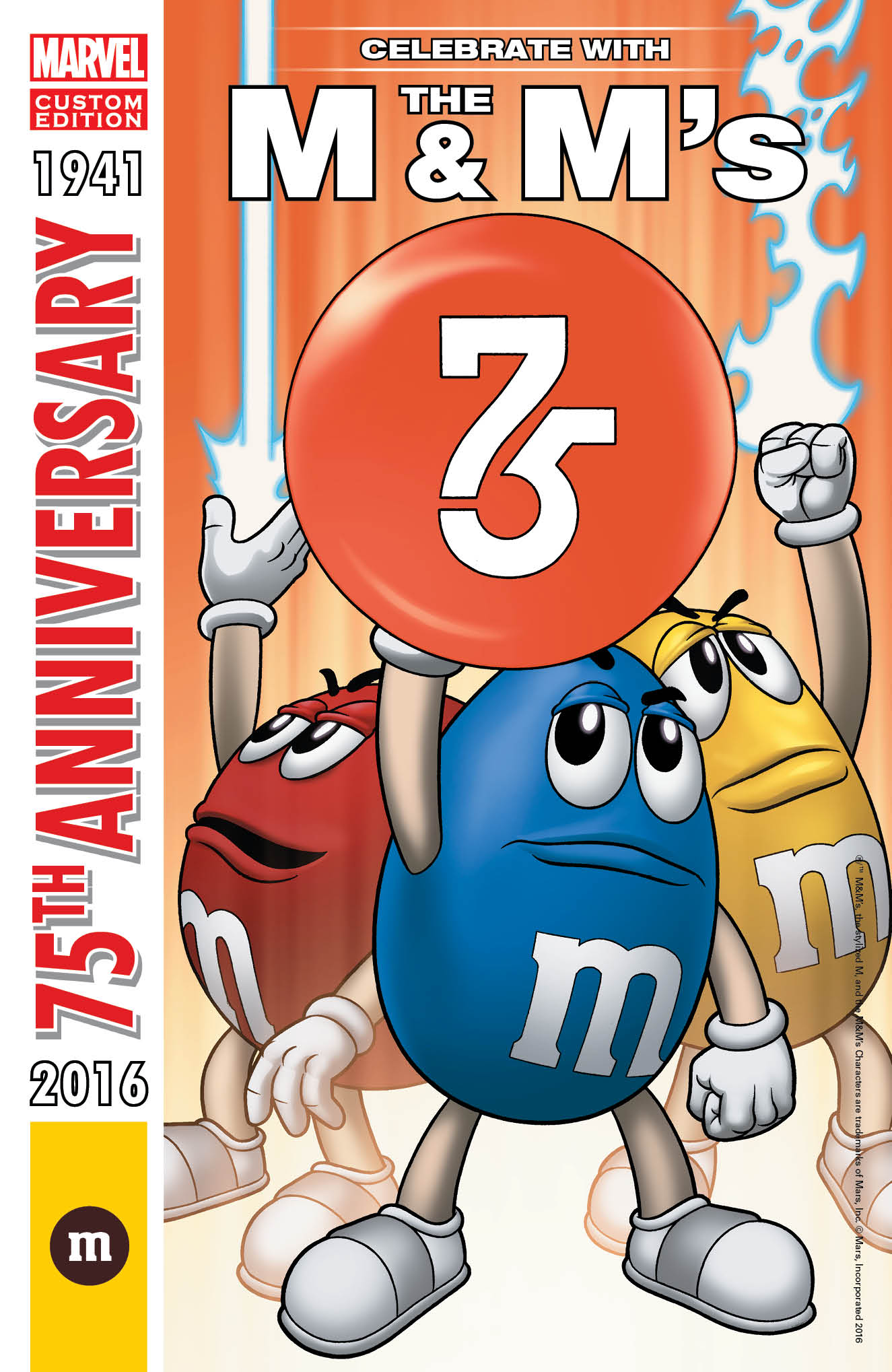 M&M's 75th Anniversary Characters