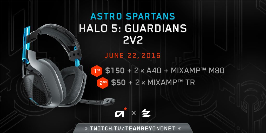 ASTROGaming's tweet image. Join the #ASTROSpartans by signing up for our #Halo 5 2v2 Tournament!

Free to Enter: astro.gg/Spartan-24