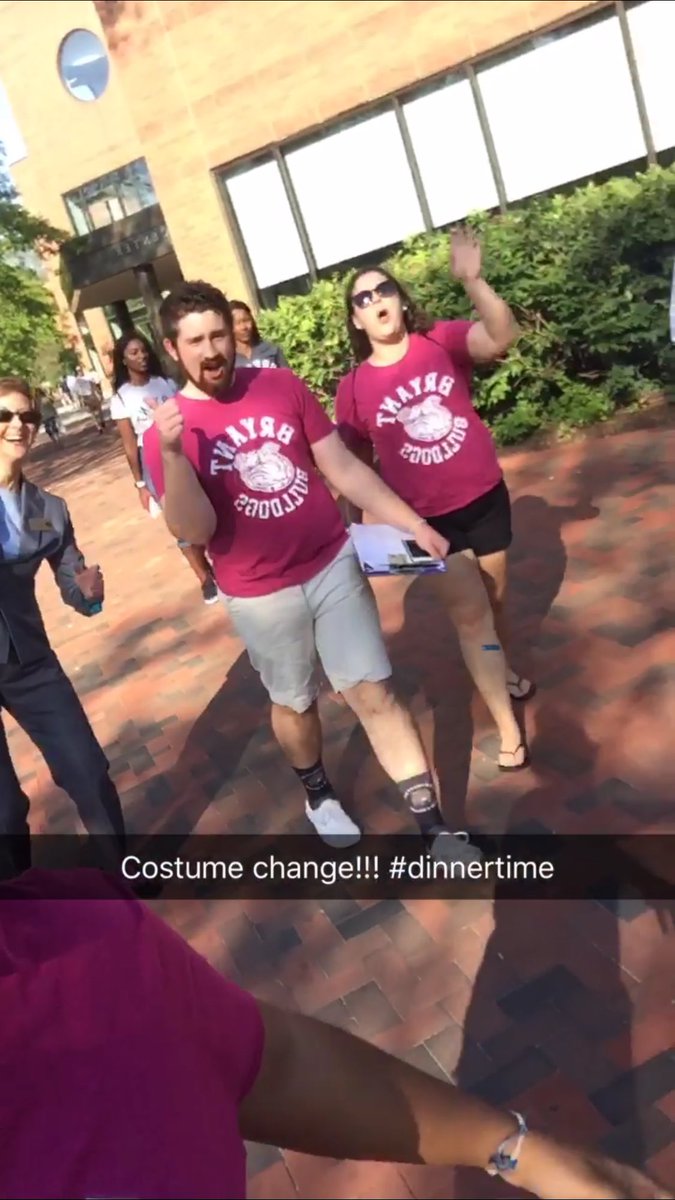 Costume change! Join us in Salmanson dining hall for dinner! #Bryant2020 #BryantSetSail