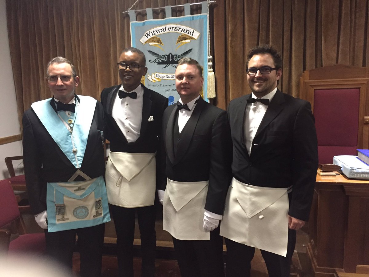 Wits_Lodge's tweet photo. WM with three newest members Leon, Brad and Tom https://t.co/DoYmqX9rem