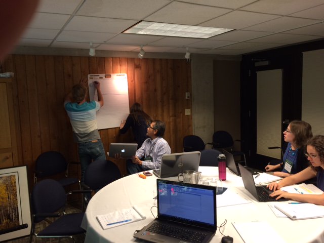 amermathsoc's tweet photo. Young faculty and grad students collaborating on Math in Physiology and Medicine #MRC2016 @Snowbird https://t.co/1702d7lnDu