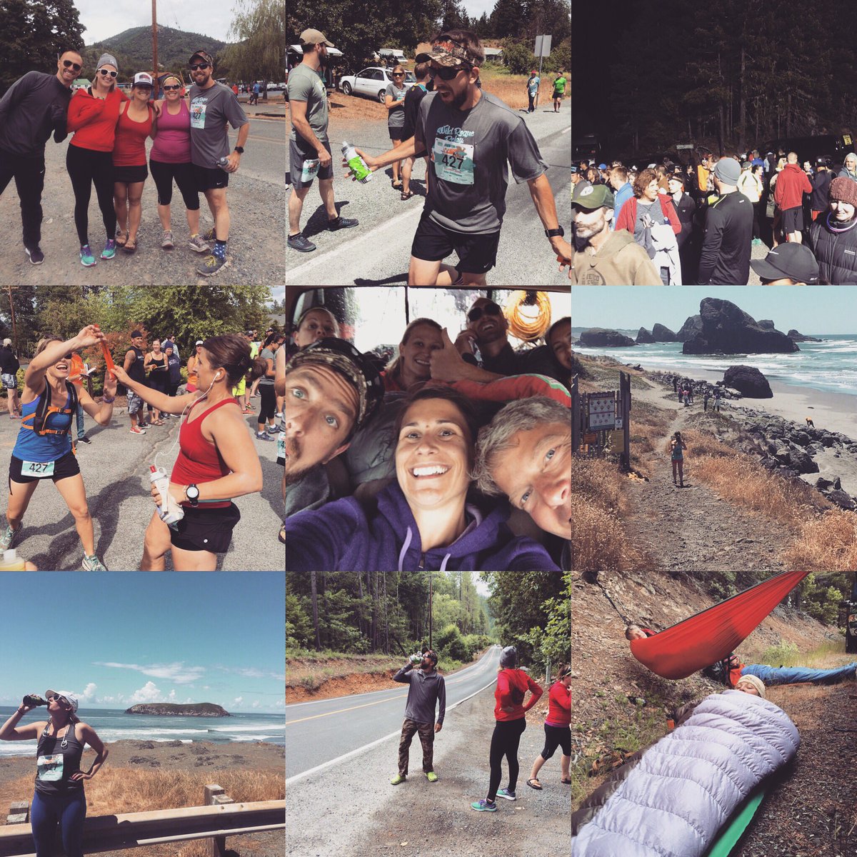 CommonBlockBrew's tweet photo. What did we do this weekend? Oh, ran 214 miles to the coast. #wildroguerelay #relaylife https://t.co/sjx7F62Lp7