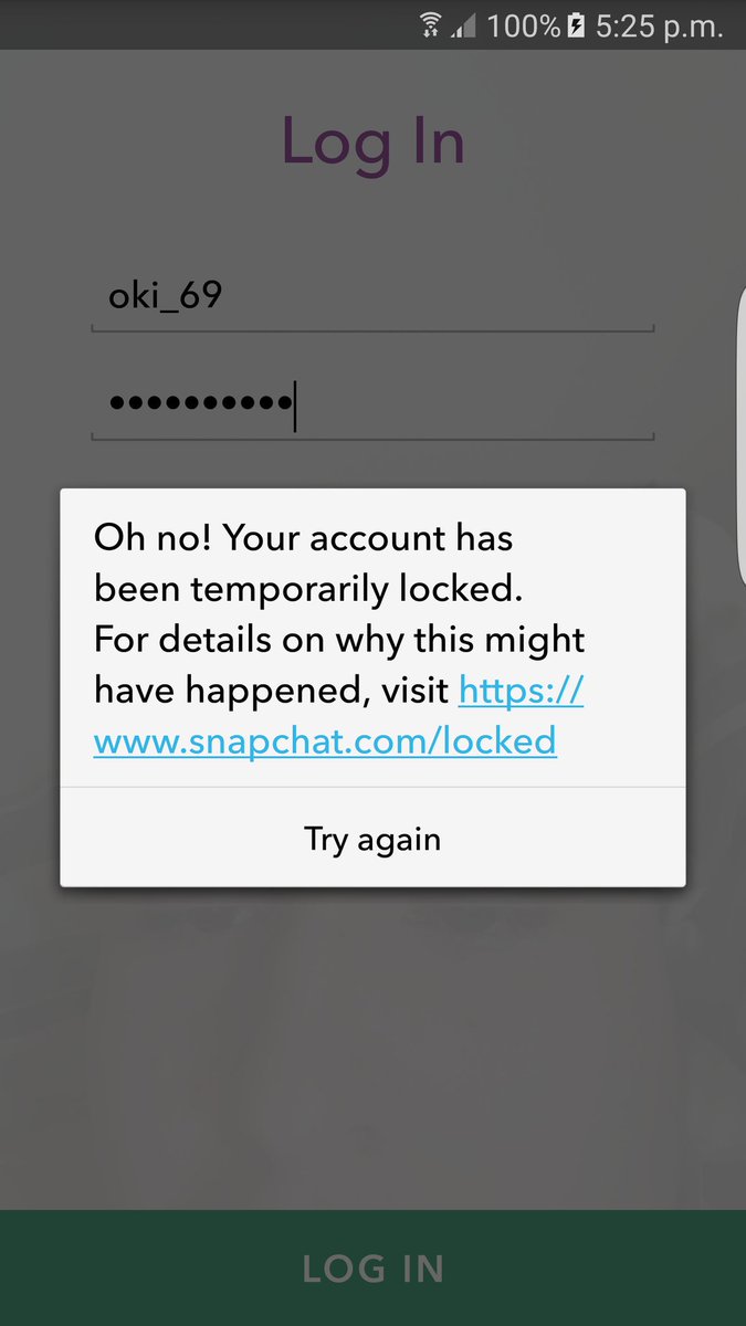 HighGamer16's tweet photo. @snapchatsupport Hello can you tell me how long will my account be locked for   beacuse it has been serval hours now https://t.co/h171A0m6ac