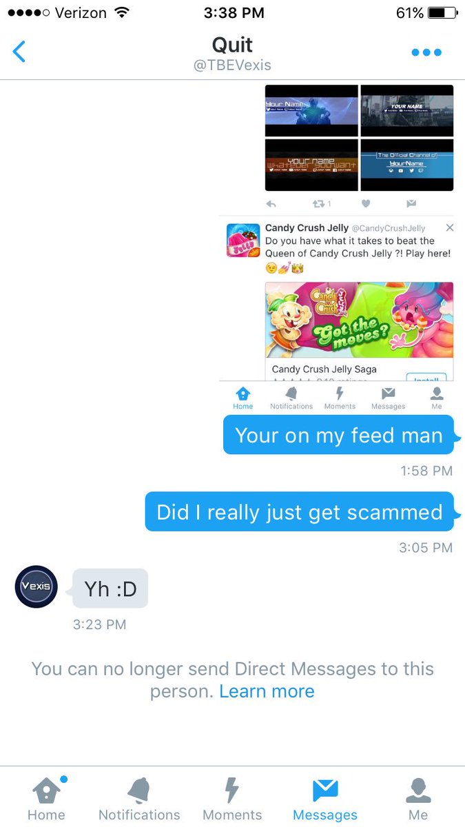 TheSilentAlien's tweet photo. This dude is a scammer, don't trust anyone.:(@DNR_CREW @RETWEETDNR @ShawnAbner @ShoutRTs @Relay_RTs https://t.co/G73YO5bXJb