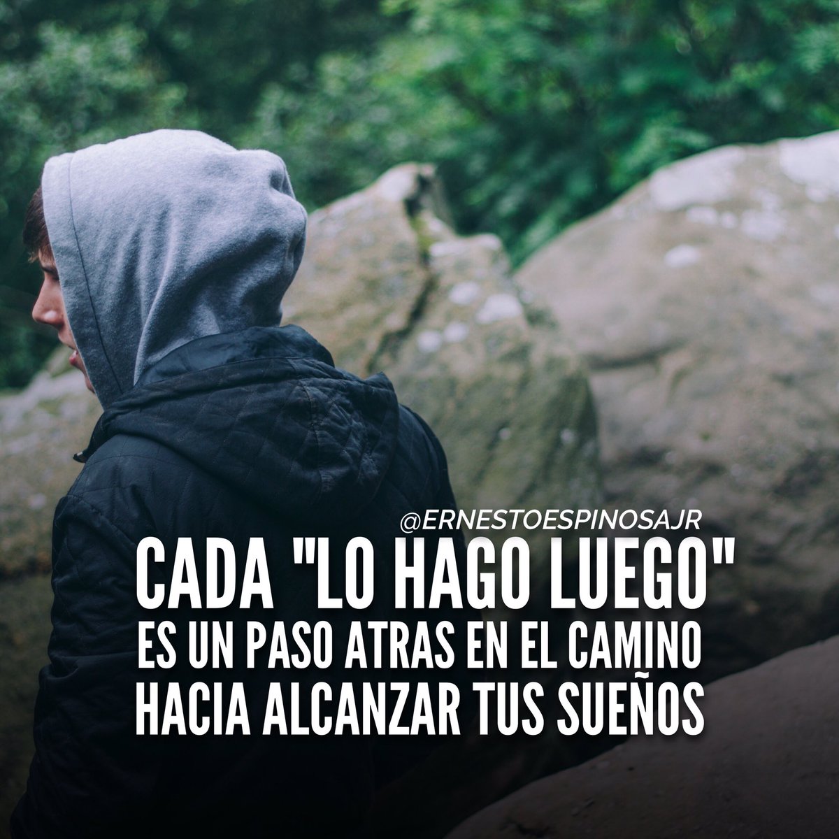 ernestoespjr's tweet photo. Evita el "Lo hago luego" tu sueños no se merecen un mas tarde, se merecen un ahora https://t.co/tOSehPlEWi