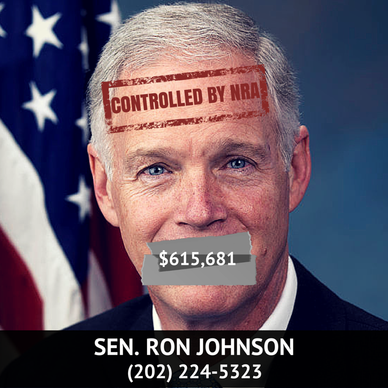 .<a href="/SenRonJohnson/">Senator Ron Johnson</a> - who described gun votes as "nonsense debates" -  just voted down expanding background checks: