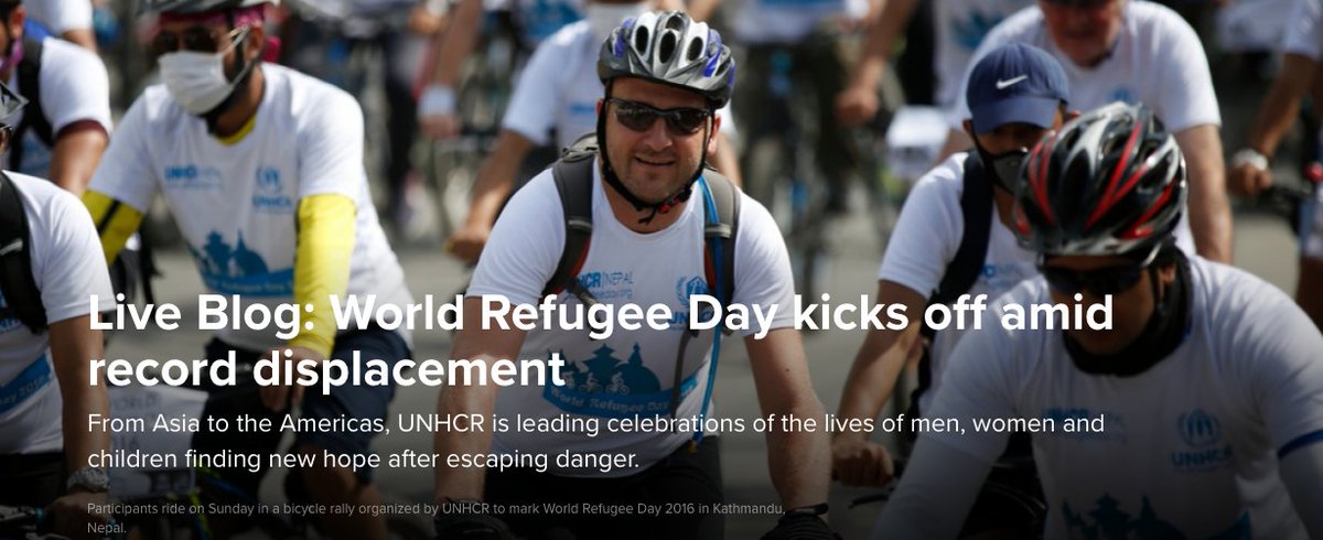 Refugees's tweet photo. We've been marking #WorldRefugeeDay around the world - see how on the liveblog: https://t.co/vwXMUv4Xx2 https://t.co/1MpJwVm4cT