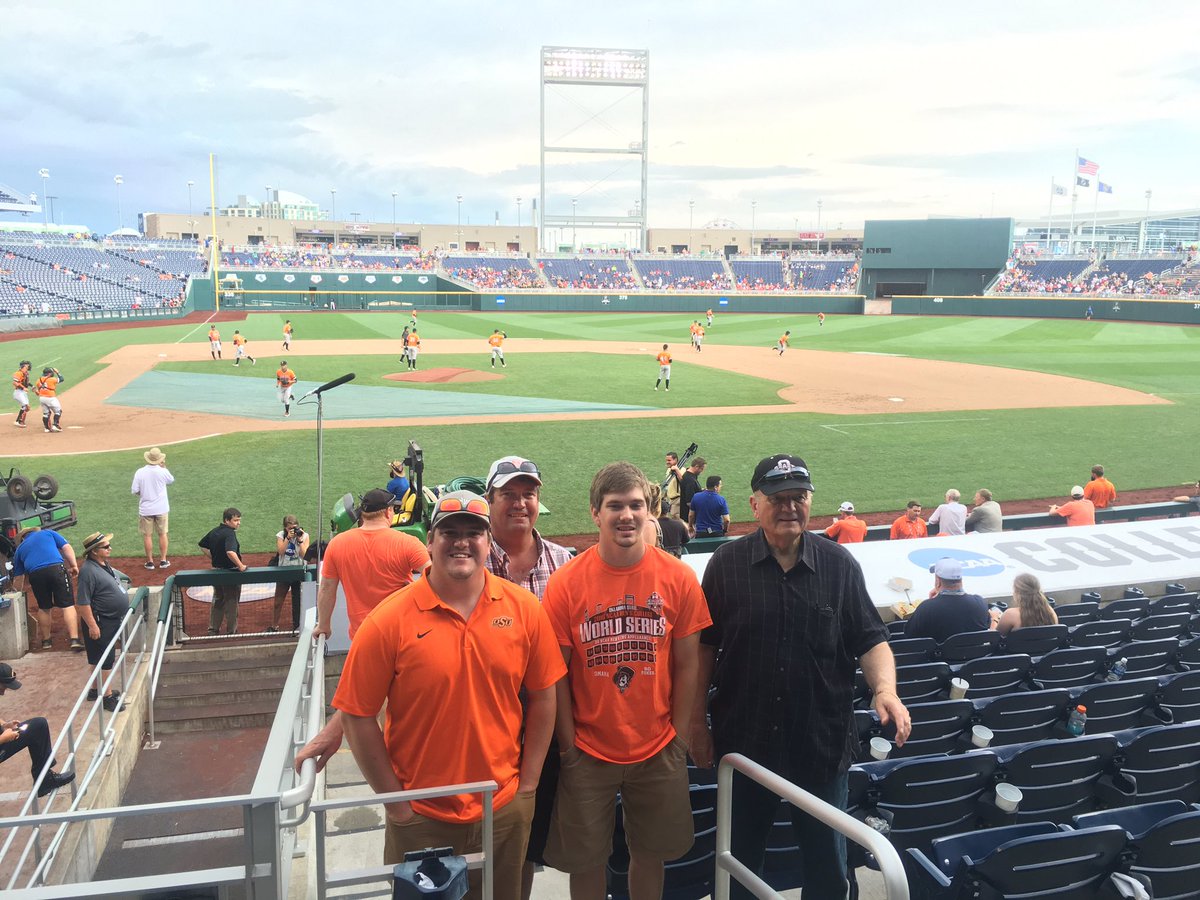 lee_zac's tweet photo. Three generations at the #CWS Go Pokes! https://t.co/zSu1BNkrFq
