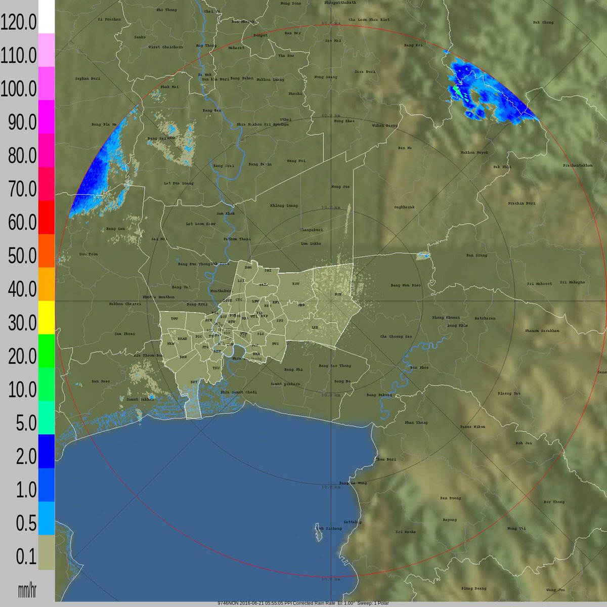 BKK_BEST's tweet photo. 06.00 น. กรุงเทพมหานครฝนหยุดตก ปริมาณฝนรวมสูงสุดที่เขตห้วยขวาง 96 มม. https://t.co/0ms1MWBWPn