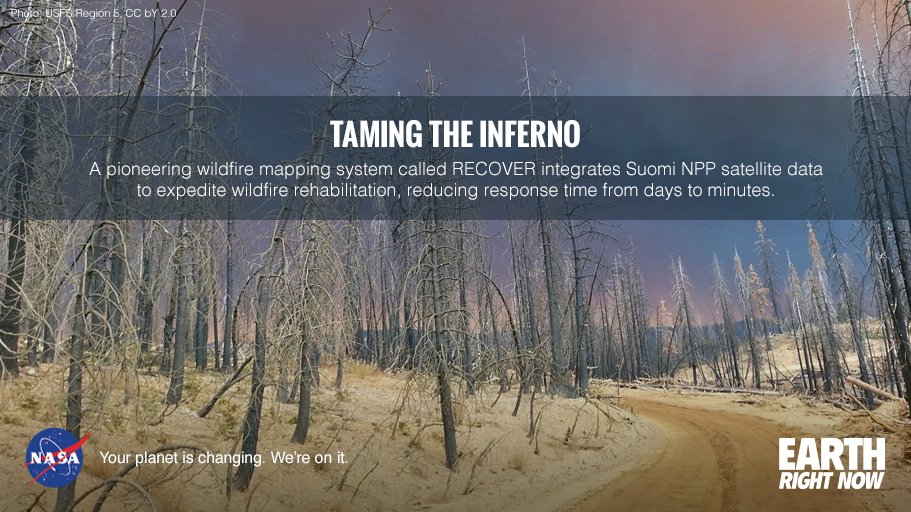 NASAEarth's tweet photo. Eyes in the sky help firefighters &amp; rehabilitation teams take the “wild” out of wildfires: https://t.co/Tymy3twtuF https://t.co/cGuX9WDnr4