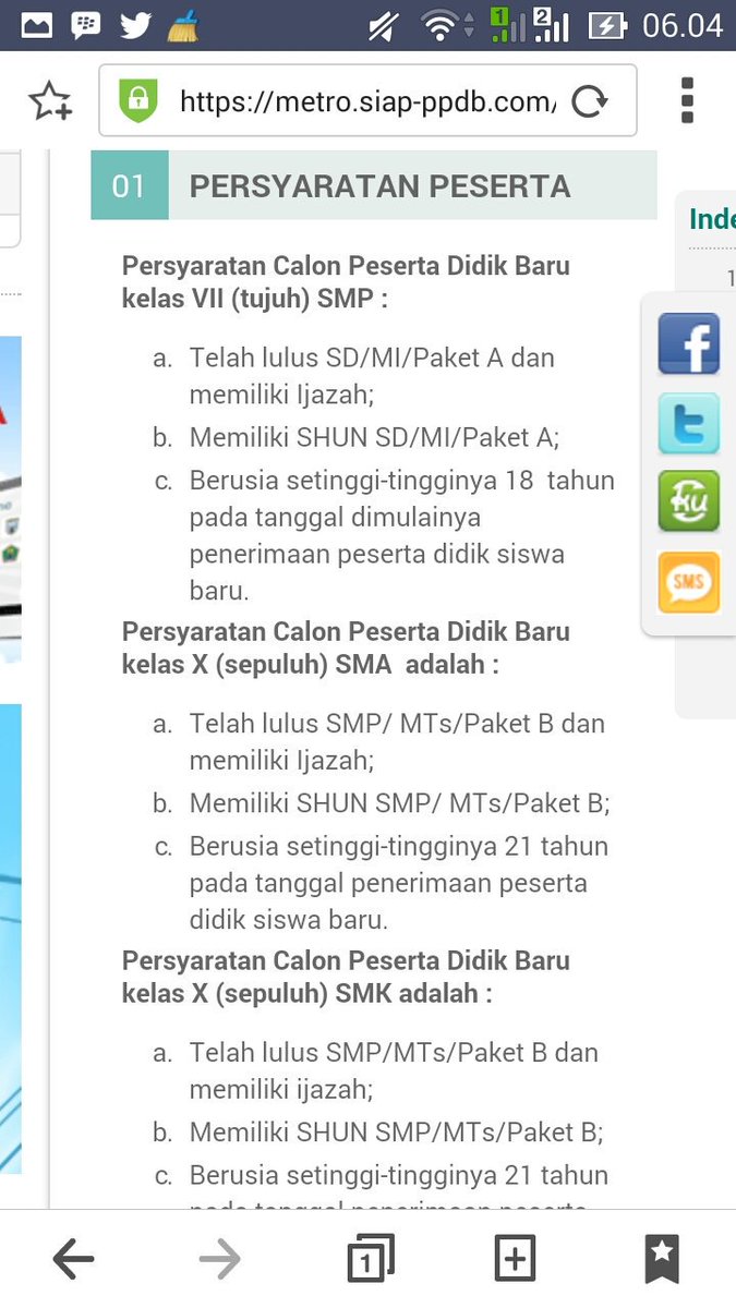 Untuk persyaratannya memiliki skhun/ijasah, usia maks 21thn dan pastinya lulus dari SMP/MTS sederajat yah