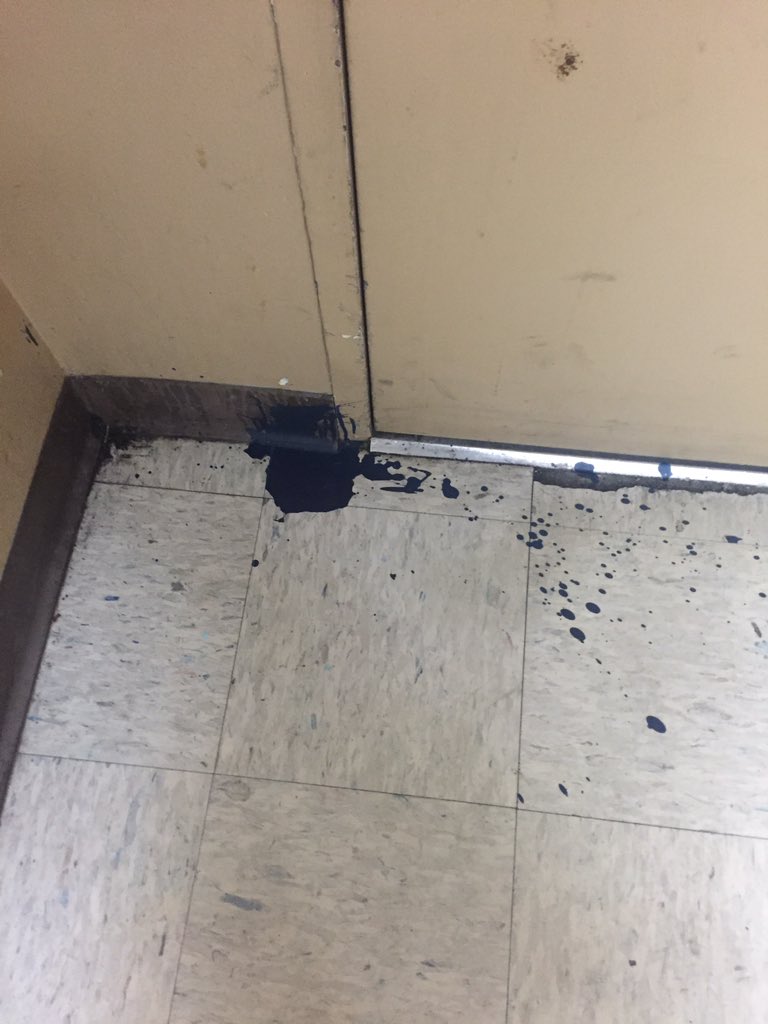 port_seattle's tweet photo. #BluePaint #Spill #Alert #SeattleInternationalAirport https://t.co/uZsCRXR6gN