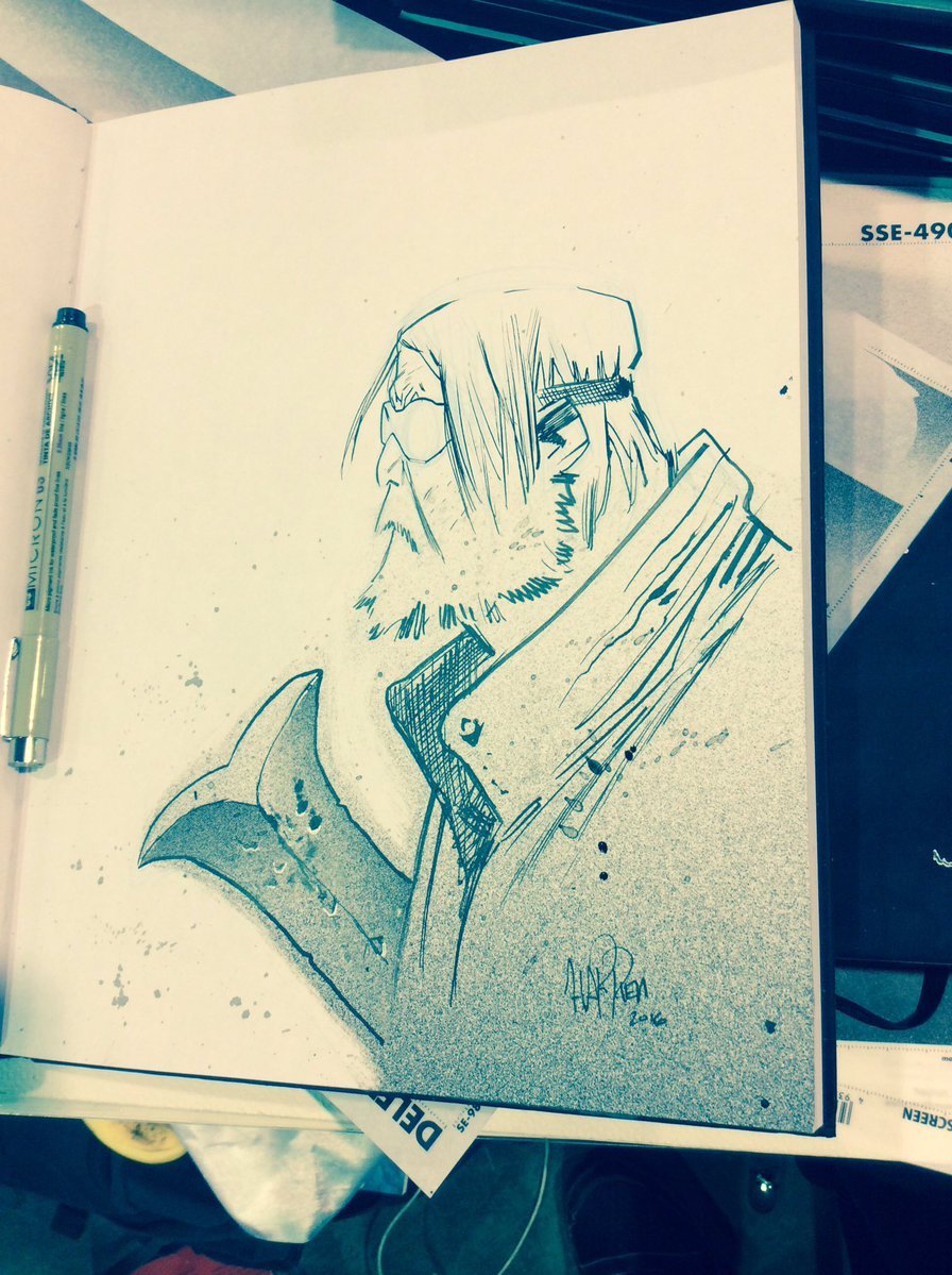 ArtUtensils's tweet photo. Pigma Micron

RT @JamesHarren1

A #HeroesCon2016 quicky for a swell guy. Howards in a BPRD themed sketchbook. https://t.co/Bn88I8FuSn