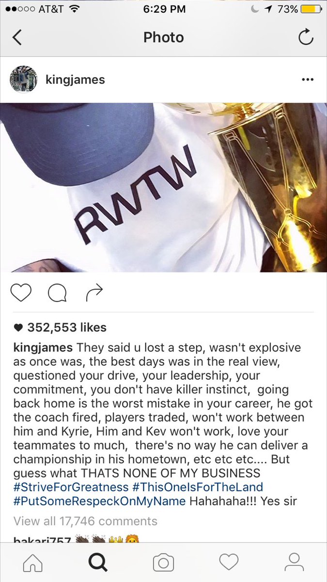 cleveland19news's tweet photo. LeBron James IG: #ThisOneIsForTheLand

https://t.co/Dea3xcC7W5 https://t.co/OKWstnTZ7B