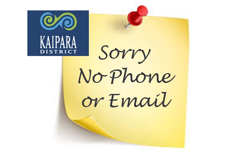 Sorry  the Council’s phone &amp; email is not available. Working on fixing it now &amp; will advise as soon as this is fixed