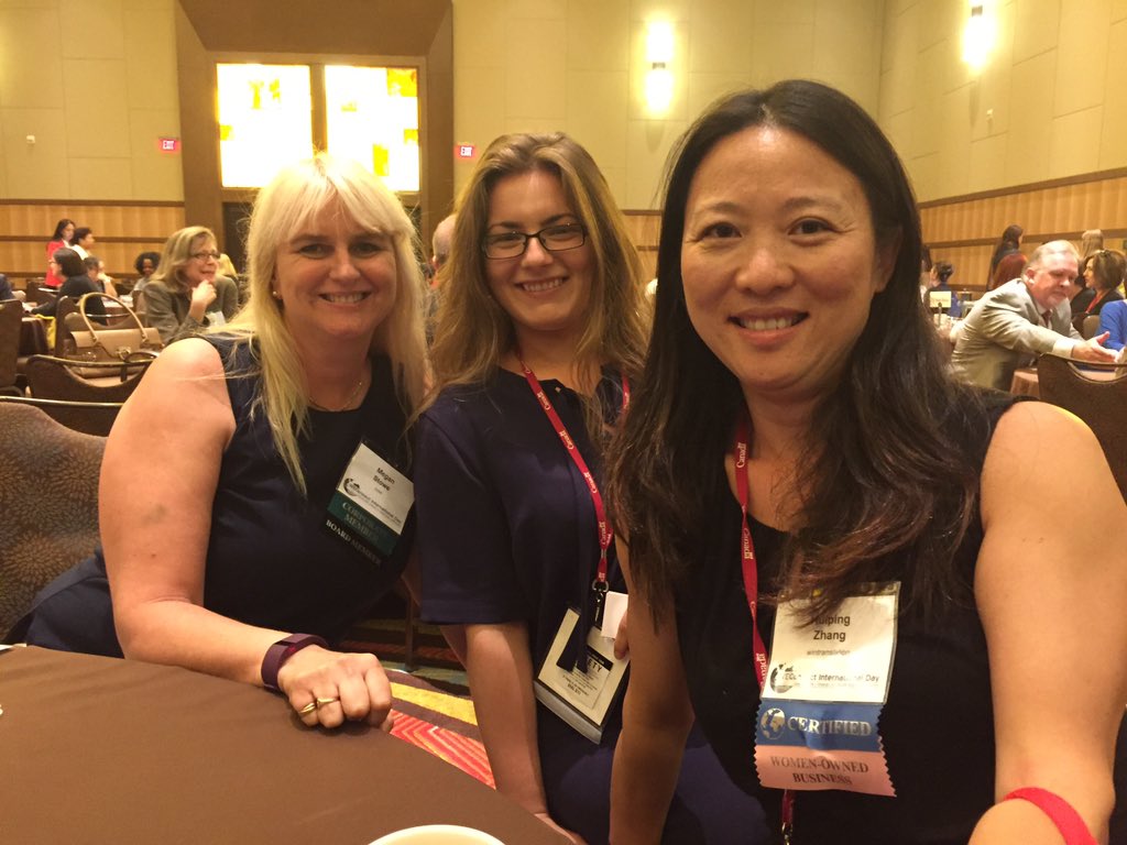 Feipsz's tweet photo. @meganstowe @wintranslation @WEConnection Nice to see you today!#WECI2016 https://t.co/Sx1BwDeNFO