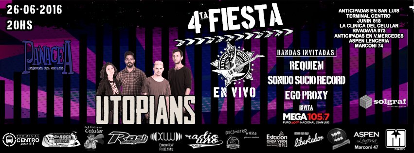 El domingo estaremos tocando en la 4º Fiesta del <a href="/UltimoBondiSL/">#UltimoBondi</a> junto a <a href="/losutopians/">Cacho Cardozo</a> ! Los esperamos a todos!