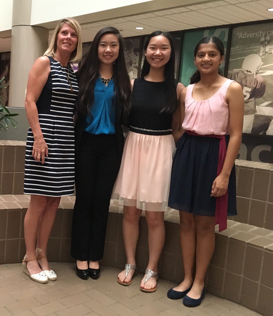 Asta, Louise, and Nupur at FBISD board recognition ICDC@dullesdeca16 <a href="/DHS_Vikings/">Dulles High School</a> <a href="/FBISDCTE/">Meredith Watassek</a> <a href="/DHS_Vikings/">Dulles High School</a>