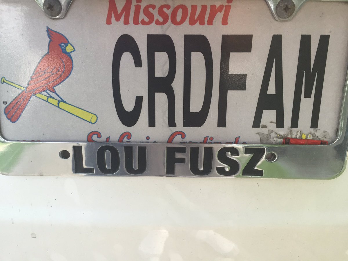 jeffbgoofy's tweet photo. @Cardinals here you go #CardsPlate https://t.co/e3TtqBD3xY