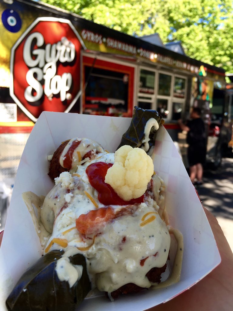 Get your falafel on with <a href="/GyrostopkebabG/">Gyrostop</a> here @ OtG: Concord at Todos Santos Park! We have 6 trucks 5-9pm!