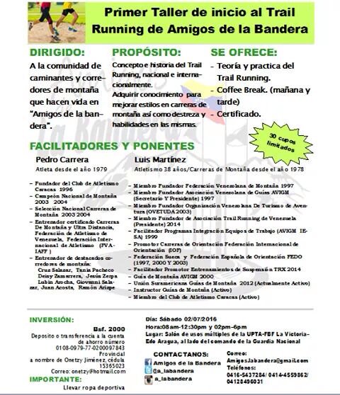 A_LaBandera's tweet photo. Te invitamos al Primer taller de Trail Running.. 30 cupos limitados.. ANÍMATE A CORRER.. https://t.co/SFZBoS43kq