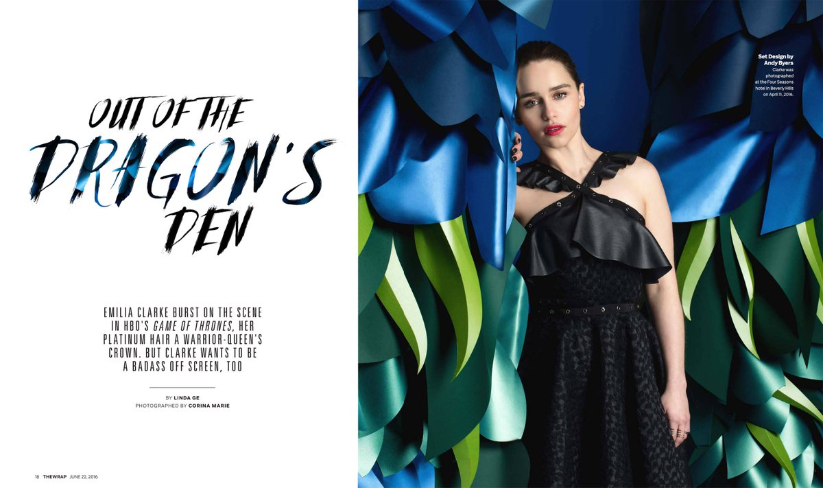 EmiliaClarkeNet's tweet photo. The Wrap HQ Digital Scans Added - https://t.co/l18AY0mnIk… @emiliaclarke #GameOfThrones #MeBeforeYou https://t.co/aWOnxw0ed0
