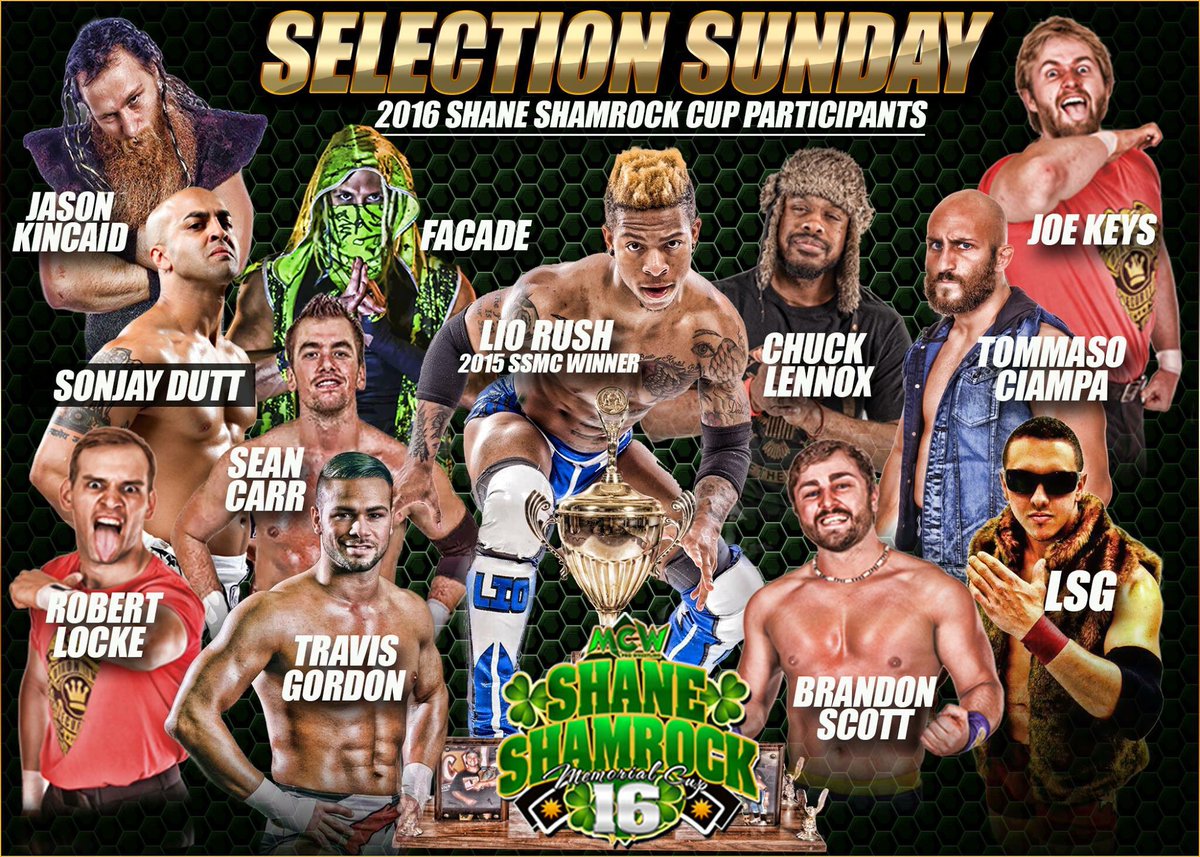 MCWWrestling's tweet photo. .@itsLioRush has stiff competition walking into #ShamrockCupXVI! @ProjectCiampa &amp; MORE! #RAW https://t.co/ldeuDovVkY https://t.co/U2VJl3Rytn