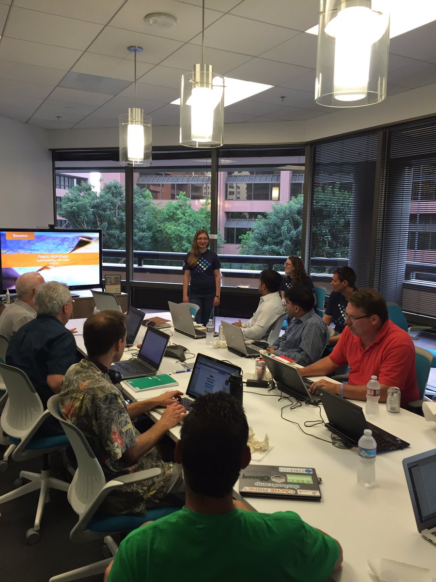 akshatn's tweet image. .@prestodb workshop organized by @Teradata #prestodb #workshop #bigdata