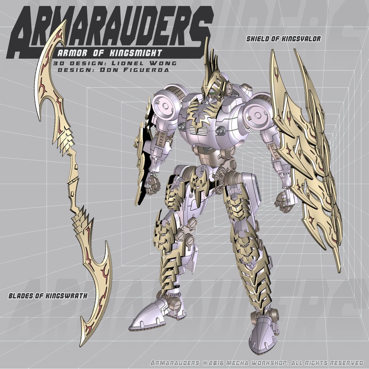 Armarauders's tweet photo. #Bellerophon Kings Armor, featured in #Armarauders #comic #5.
Includes Gold pilot and more! ‣https://t.co/D5Jz1Ktoci https://t.co/XiLyxkdC5Y