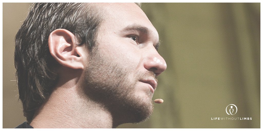 nickvujicic's tweet photo. "...When we ask for God’s help and then take action, there is no reason to be fearful." - LWL Team https://t.co/WyZE4XBl40