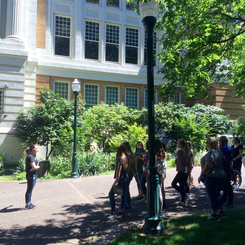 WWHS_GEARUP's tweet photo. WAHI GEAR UP girls explore Portland State U and OMSI today! #gearupworks https://t.co/GBYuvo4TZm