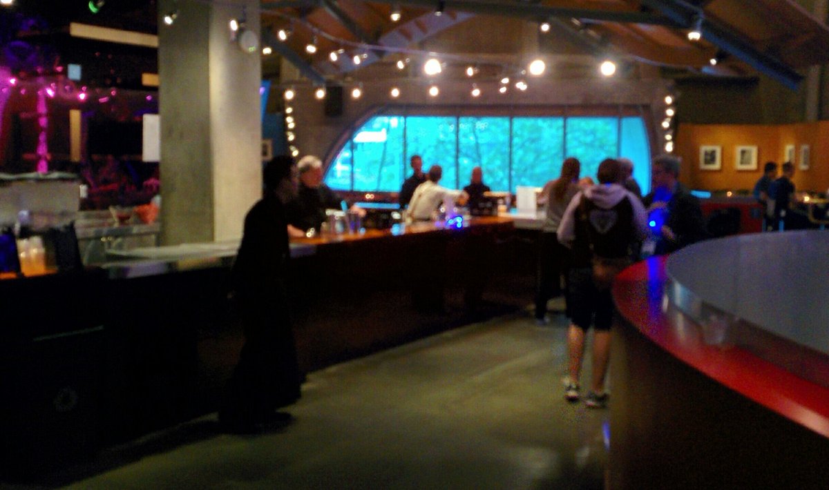 Why yes, #DockerCon HAS turned every horizontal surface at #EMP into a hosted bar. Thanks for asking!