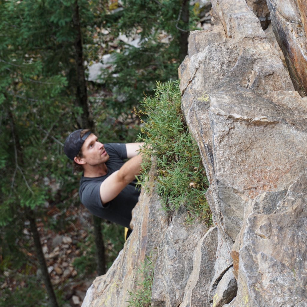 Great climbing with Al yesterday. #climbing #revelstoke <a href="/SeeRevelstoke/">Revelstoke</a>