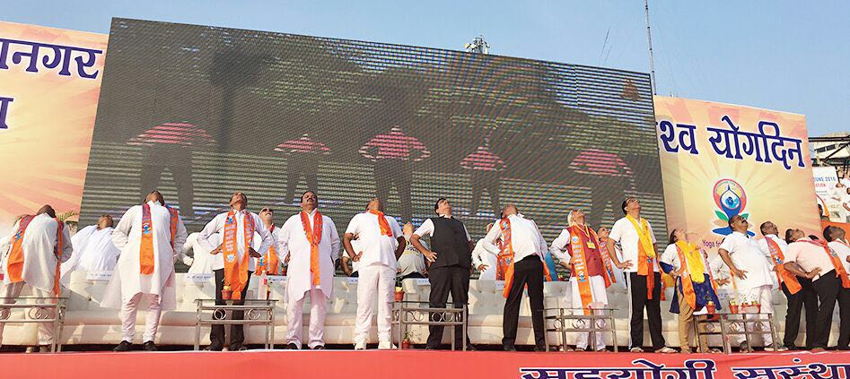 Nitin Gadkari On Twitter On International Yoga Day Performed