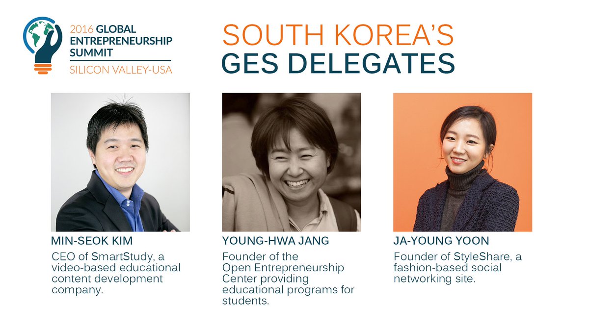 USEmbassySeoul's tweet image. 오바마 대통령 주최로 열리는 “2016 글로벌 기업가정신 정상회의”에 참석하는 한국인 창업가들을 소개합니다! #GES2016 ges2016.org