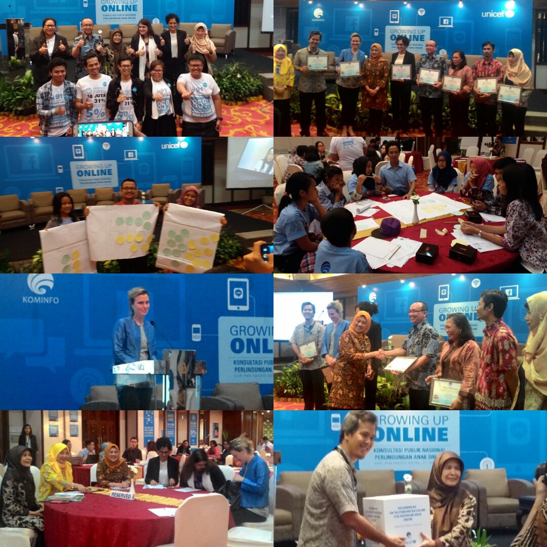 InternetCAKAP's tweet photo. Konsultasi Publik Nasional Perlindungan Anak Online kerjasama @kemkominfo dan @UNICEFIndonesia cc: @stsepti https://t.co/73sKlRhAl3