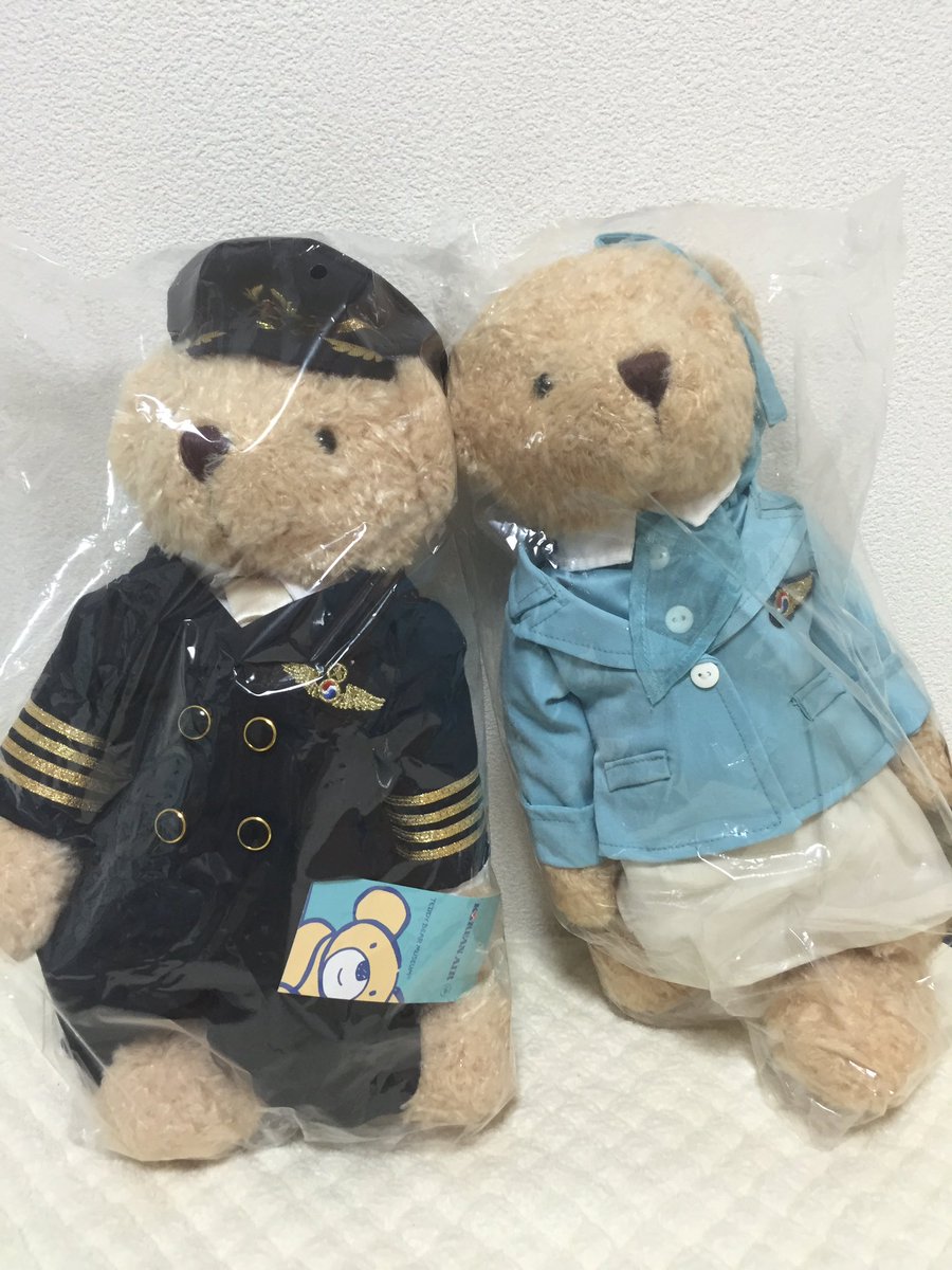 KOREAN AIR 大韓航空 パイロット テディベア