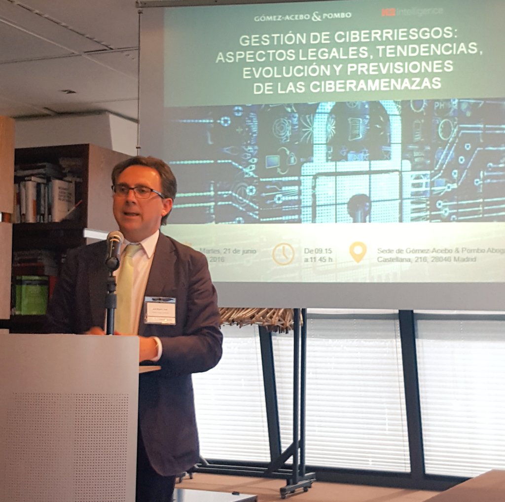 K2Iberia's tweet photo. Gracias, @gomezacebopombo, por co-organizar esta jornada sobre #ciberseguridad con nosotros. https://t.co/MGPTzCc3mO