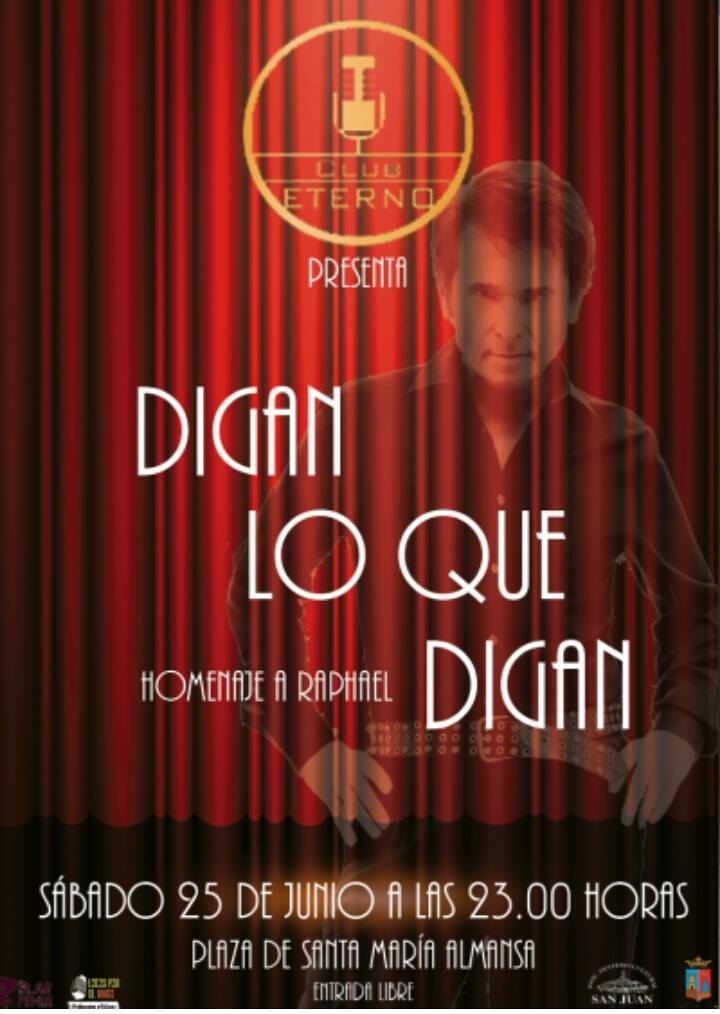 barriodesanjuan's tweet photo. Y el sábado a las 23:00 estará con nosotros Club eterno y su tributo a un grande como es Raphael https://t.co/UxEXj404mL