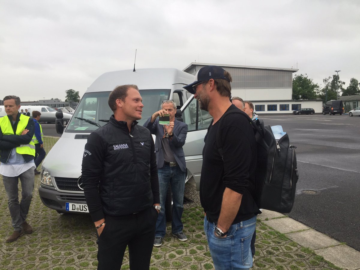 TeamISM's tweet photo. Amazing who you bump into in Düsseldorf. #LFC #bmwinternationalopen https://t.co/Uu5bdntLgq