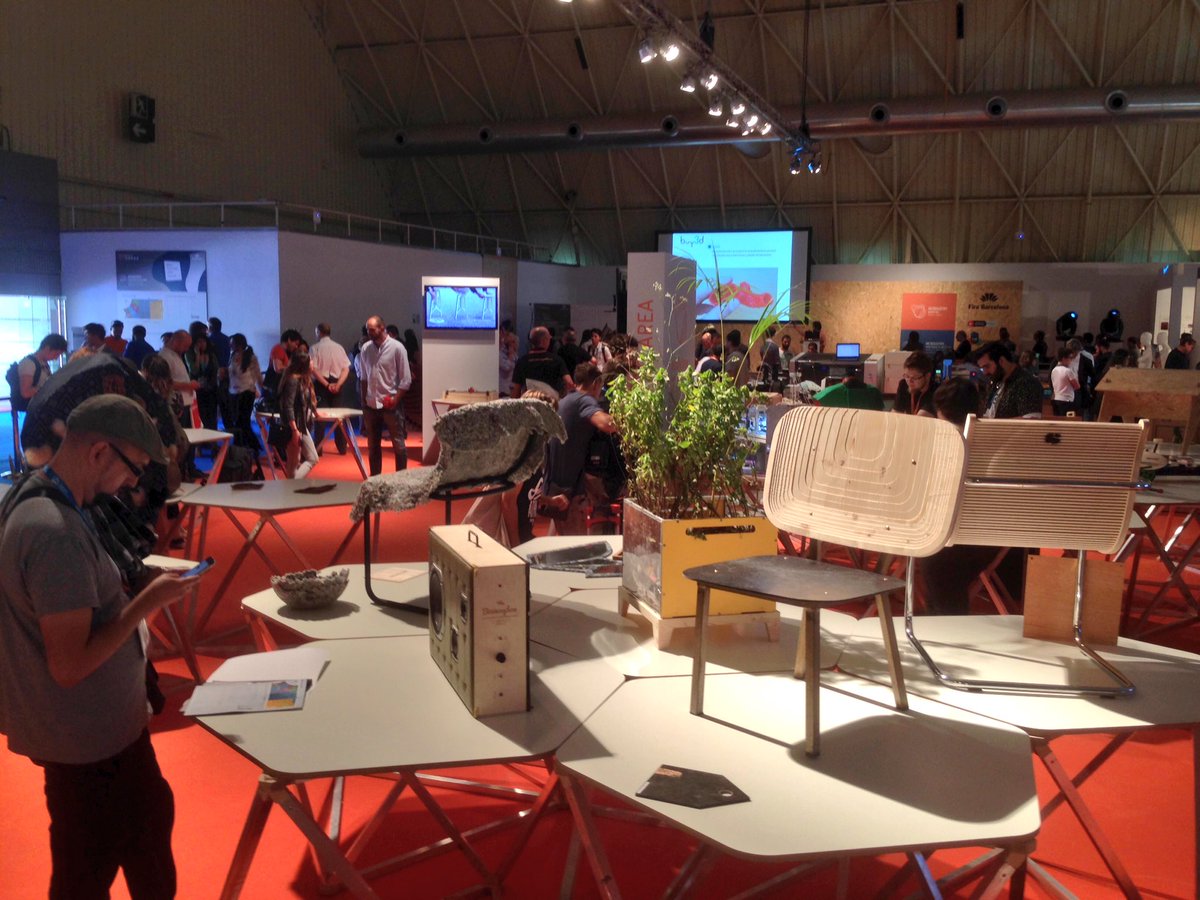 IAAC's tweet photo. .@in3dustry, the greatest event in additive & advanced manufacturing is on! #MadeAgain #FabAcademy #Imprimida #MAA https://t.co/xI5fkevo69