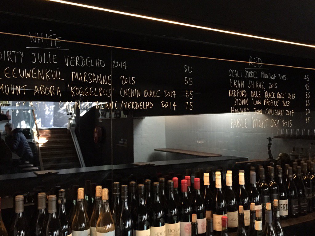 Publik (@publikwine) on Twitter photo Open from noon!
Wines by the glass for today, feat. <a href="/momentowines/">Marelise Niemann</a>, <a href="/FramWines/">Fram Wines</a>, <a href="/Fablewines/">Fable</a>, <a href="/SijnnWines/">Sijnn Wines</a> & more. Open from noon!
Wines by the glass for today, feat. <a href="/momentowines/">Marelise Niemann</a>, <a href="/FramWines/">Fram Wines</a>, <a href="/Fablewines/">Fable</a>, <a href="/SijnnWines/">Sijnn Wines</a> & more.