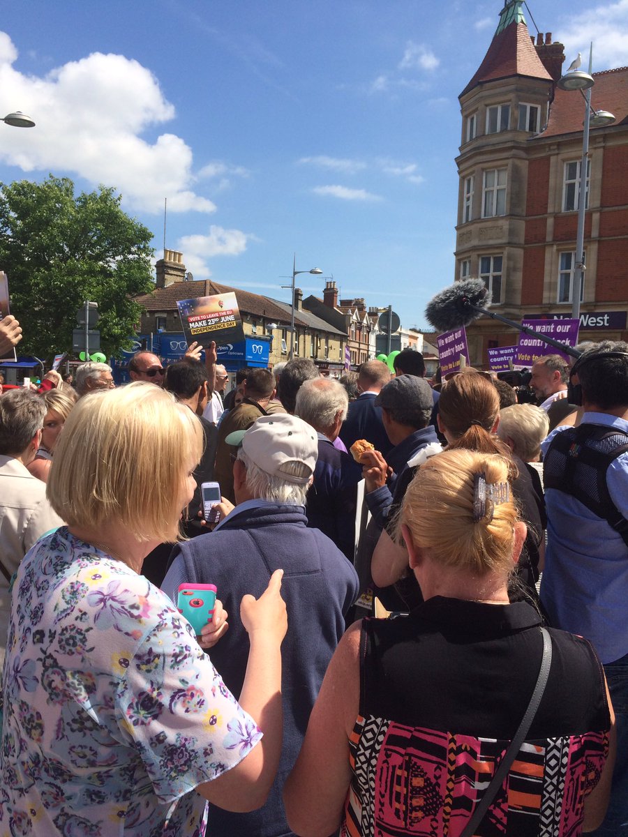UKIP's tweet photo. Somewhere in here is UKIP Leader @Nigel_Farage... #BrexitBusTour https://t.co/qk5veUFcB0