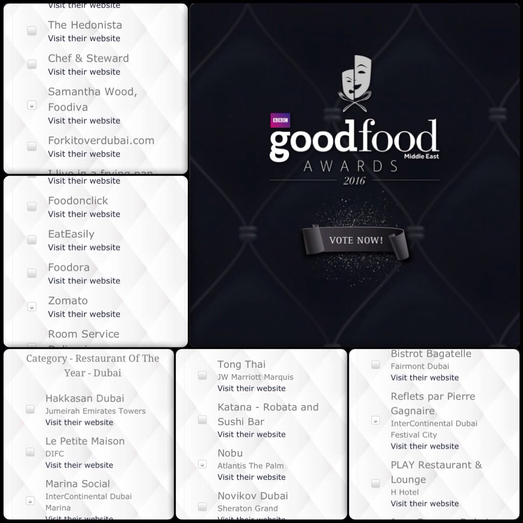dxbsweetrob's tweet photo. Done voting @BBCGoodFoodME awards2016! I casted two votes 😊 #BBCGoodFoodmeawards2016  #BBCGoodFoodme #mydubai https://t.co/uWnimFyjDB