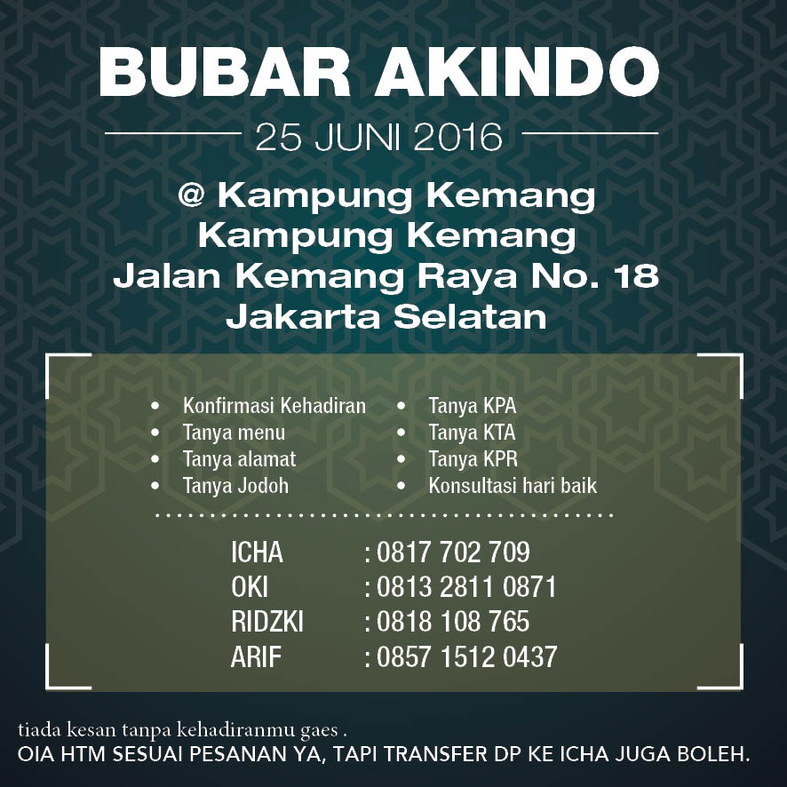 JABOTABEK sekenanya MERAPAT . <a href="/mariakintan_naa/">Maria Kintan</a> <a href="/sasindoreborn/">SASINDO</a> <a href="/AdietQnan/">anddah_adiet Qnan</a> @skflorencia <a href="/tianagustina/">tiana agustina</a> retuit yes