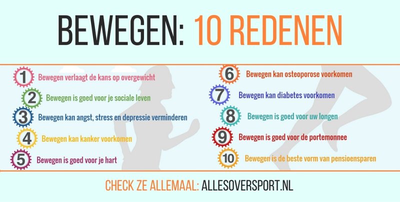 KCsportnl's tweet image. Waarom zou ik #bewegen #sporten? Wil je #gezondafvallen? De 10 belangrijkste in ons artkel bit.ly/28NFahk