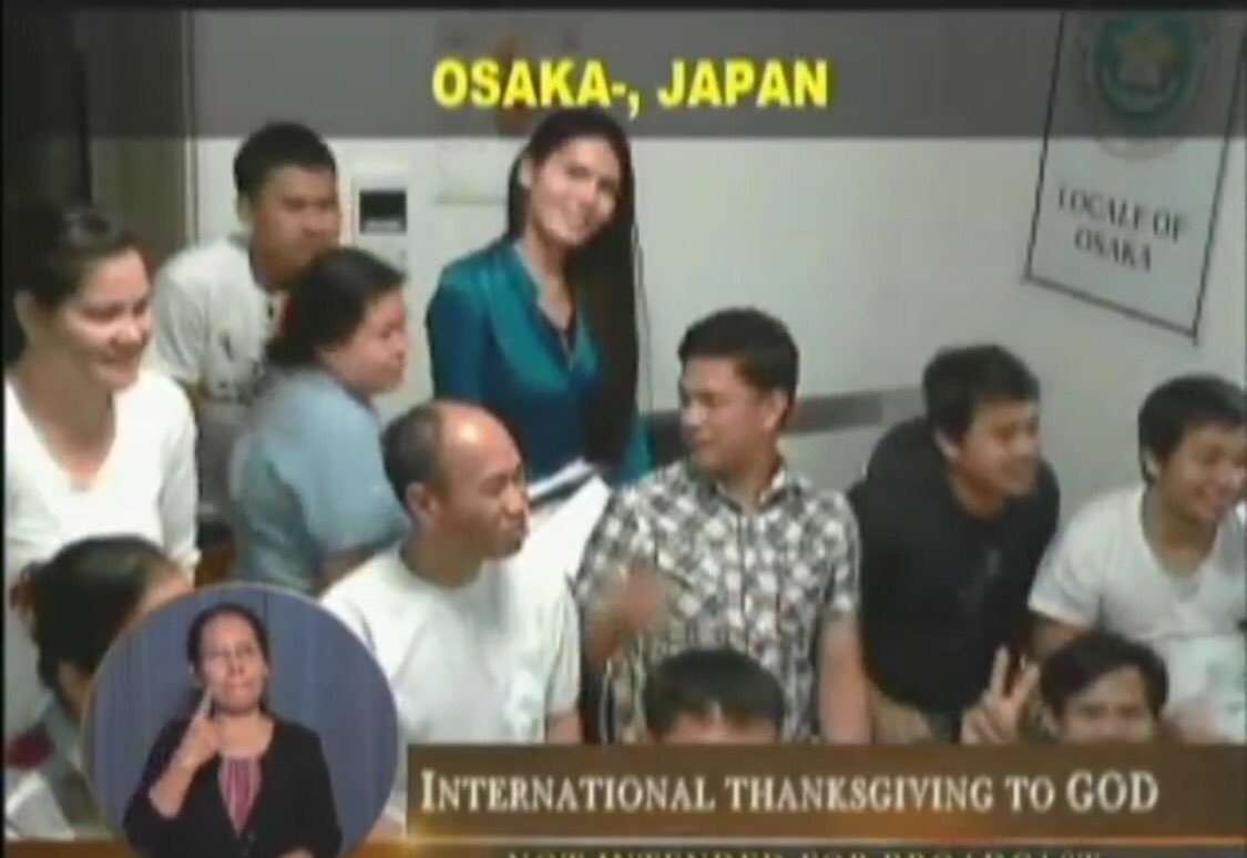 maria47215's tweet photo. Locale of Osaka Jpn   was live on monitor last June 18 Int'l Thanksgiving
#WisdomOverflowsMCGI https://t.co/gs8V7lPJPe