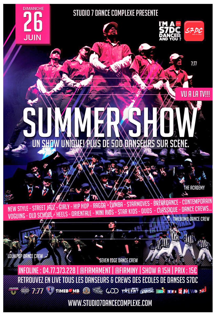STUDIO7DC's tweet photo. #SUMMERSHOWS7DC #S7DC #STUDIO7DANCECOMPLEXD #saintetienne #SaintEtienne #dance #hiphop @LOLHIPOP_DC @STUDIO7DC https://t.co/LMXFfUXeHB