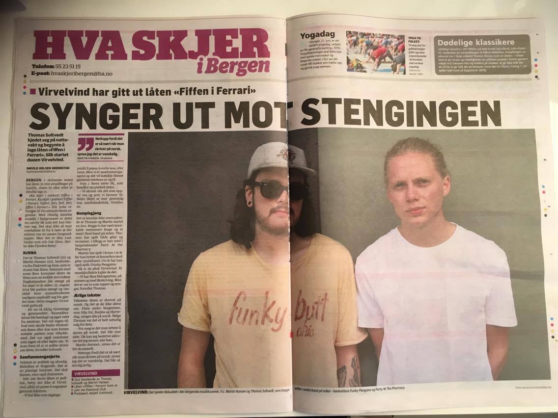 virvelvindband's tweet photo. Vi har tatt en liten prat med @BA_no om Fiffen i Ferrari. Les saken her: https://t.co/ZSXCwfAWb6 https://t.co/FQz5ZkkUZZ